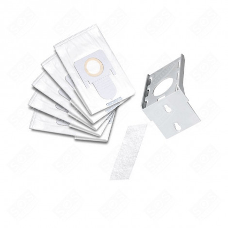 BOITE DE 5 SACS+1FILTRE + 1 SUPPORT SAC  ASPIRATEUR - 787274