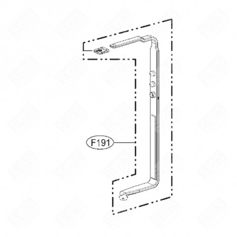 GUIDE (REPÈRE F191) LAVE-VAISSELLE - 4975DD2003D