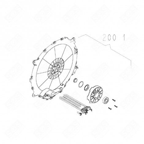 CACHE (REPÈRE 2001) MACHINE À LAVER, LAVE-LINGE - C00731577, 488000731577