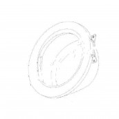 Porte hublot complète