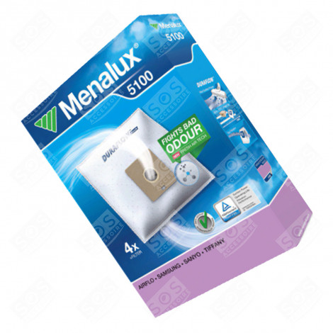 4 SACS ADAPTABLES + FILTRE ASPIRATEUR - 5100