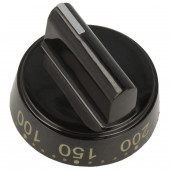 Manette de thermostat noire