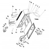 Portillon de freezer (repère n°15)