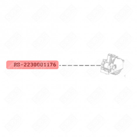 ROUE DROITE + MOTEUR + INTERRUPTEUR ASPIRATEUR ROBOT - RS-2230001176