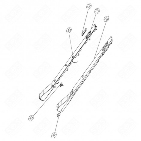 SONDE DE TEMPÉRATURE (REPÈRE N°30) FRIGO, RÉFRIGÉRATEUR, CONGÉLATEUR - 1058070, 53041023
