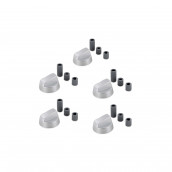 Lot de 5 boutons rotatifs universels Ø 42 mm + embouts 6 et 8 mm