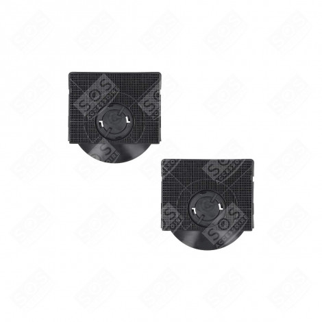 LOT DE 2 FILTRES CHARBON  205X215X43 MM HOTTE - C00090815