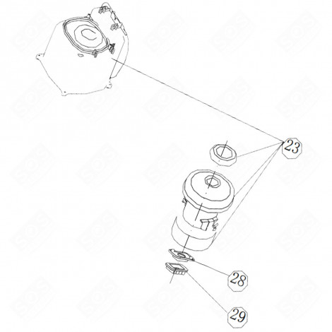MOTEUR (REPÈRE N°23) D'ORIGINE ASPIRATEUR - 4055189627