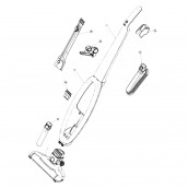 Corps de poignée indigo (repère n°1A) d'origine