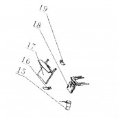 Fixation de sac à poussières (repère n°17) d'origine