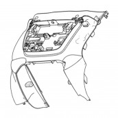 Couvercle arrière bleu d'origine