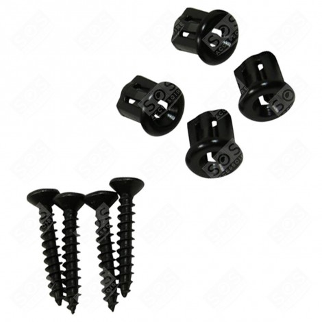 KIT 4 VIS + DOUILLES PANNEAU AVANT D'ORIGINE FOUR, CUISINIÈRE - 50293036005