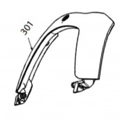 Poignée verte (repère n°301) d'origine