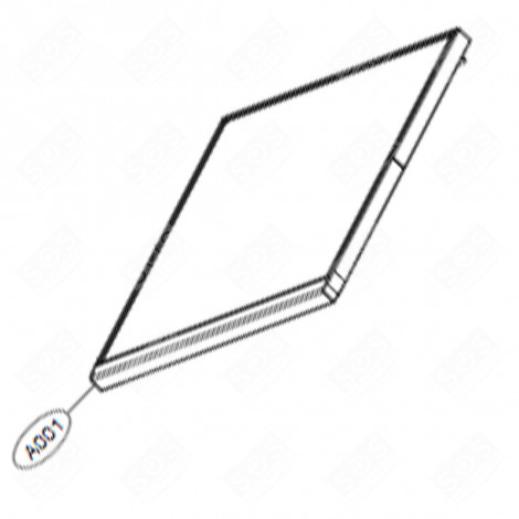 CAPOT SUPÉRIEUR (REPÈRE N°A001) LAVE-VAISSELLE - AGU75428706
