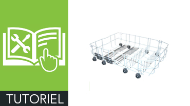Comment changer les roulettes d’un panier de lave-vaisselle ?